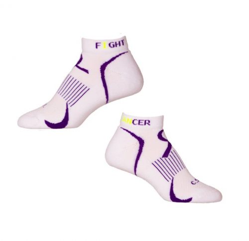 CSI Fight Cancer No Show Socks - Image 3